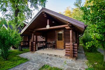 Номер в коттедже с двуспальной кроватью King Size в Гостевом доме Усадьба Фамилия